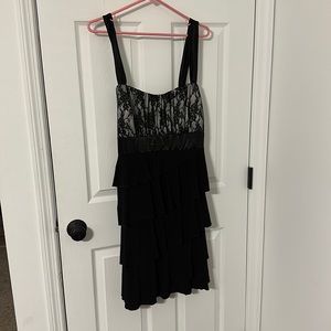 Taboo dress. size 1x black with lace top